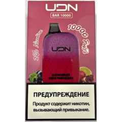 Электронная сигарета UDN BAR 10000 Blackcurrant Lemon Pomegranate (УДН Бар Чёрная Смородина Лимон Гранат)